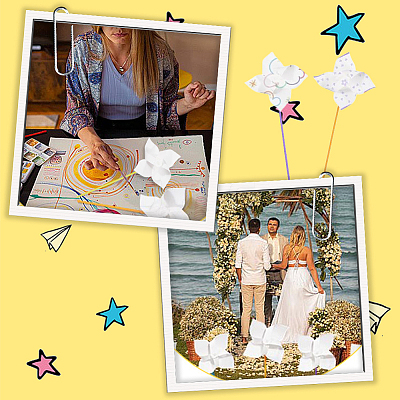 Paper & PVC Blank DIY Pinwheels Craft for Kids Art and Craft FIND-CP0003-26A-1