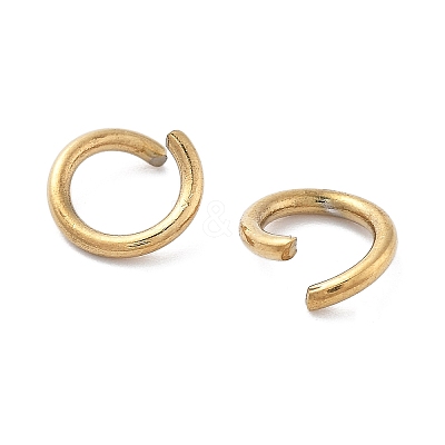 Ion Plating(IP) 304 Stainless Steel Open Jump Rings STAS-M081-01G-06-1