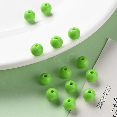 Opaque Acrylic Beads MACR-S370-C8mm-A06-1