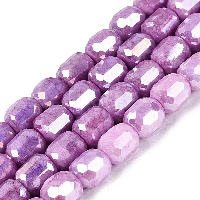 Anti-Tarnish Electroplate Glass Beads Strands EGLA-N027-03A-11-1