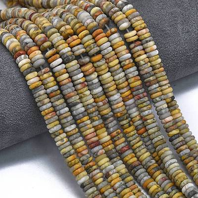 Frosted Natural Crazy Agate Beads Strands G-K389-C14-01-1