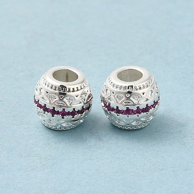 Rack Plating Brass Barrel Spacer Beads KK-K273-11-1