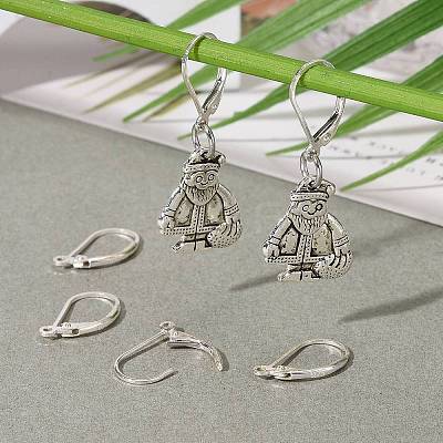 925 Sterling Silver Leverback Earring Findings STER-T002-227S-1