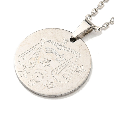 Non-Tarnish Constellation Pendant Necklaces LS-NJEW-S422-04P-07-1