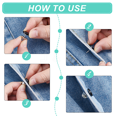 40Pcs 4-Hole Resin Button Lapel Pin Backs BUTT-NB0002-13A-1