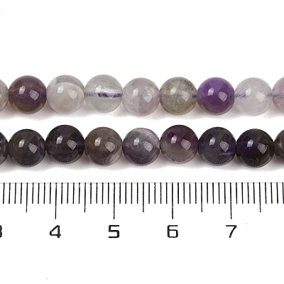 Natural Amethyst Beads Strands G-F591-25-6mm-1