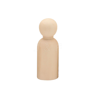 Unfinished Wooden Peg Dolls DOLL-PW0002-014B-1