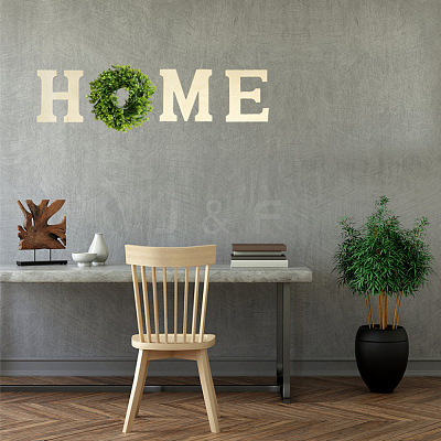 Letter Unfinished Wood Blank Cutouts DIY-ZX040-01H-1