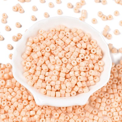 Opaque Baking Paint Glass Seed Beads X-SEED-T008-02C-1