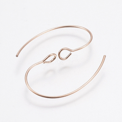 Ion Plating(IP) 304 Stainless Steel Earring Hooks STAS-F148-05RG-1