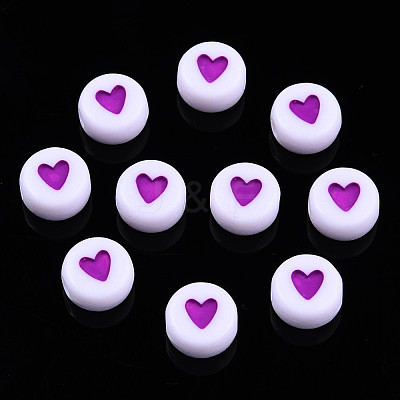 Opaque Acrylic Beads MACR-N008-57D-1