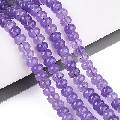 Dyed Natural White Jade Beads Strands X-G-T139-59A-08-1