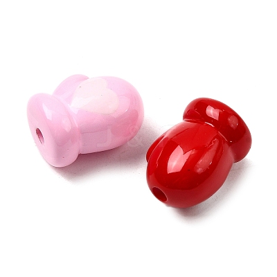 Opaque Acrylic Beads OACR-H054-11-1