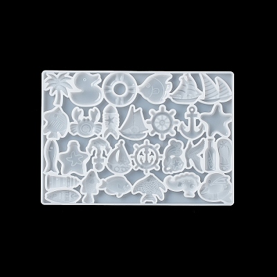 Ocean Theme Silicone Molds X-DIY-J009-11-1