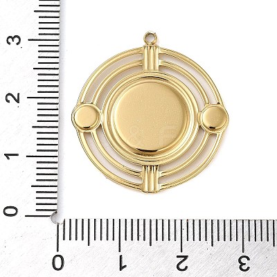 304 Stainless Steel Pendant Cabochon Settings STAS-K263-44G-1