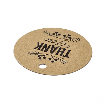 Thank You Theme Kraft Paper Jewelry Display Paper Price Tags CDIS-K004-01A-1