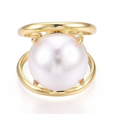 Brass Cuff Rings for Women KK-T074-01G-1