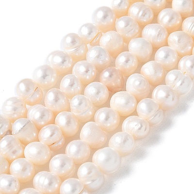 Natural Cultured Freshwater Pearl Beads Strands PEAR-I007-07O-02A-1