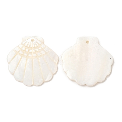 Natural Freshwater Shell Pendants X-SHEL-F007-20-1