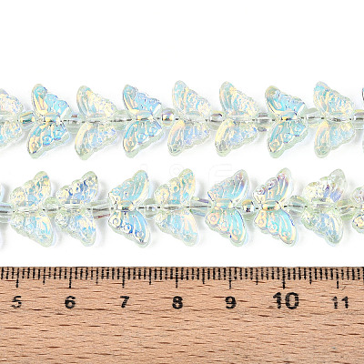 Transparency Electroplate Glass Beads Strands GLAA-T023-39A-08-1