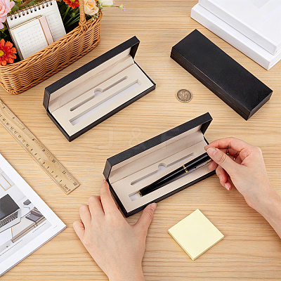 Plastic Pen Gift Packing Boxes CON-WH0001-85A-01-1