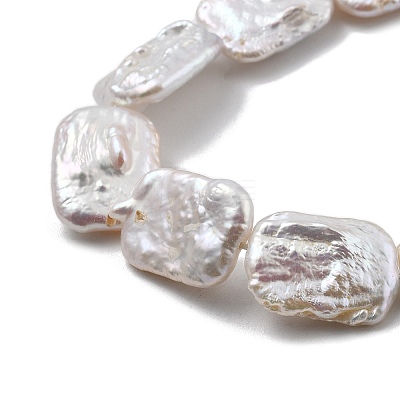 Natural Baroque Keshi Pearl Beads Strands PEAR-P064-01C-07A-1