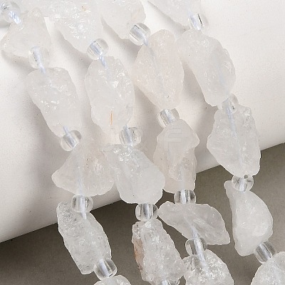 Natural Quartz Crystal Beads Strands GG-CBA0B77-A27-02-1
