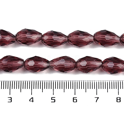 Transparent Glass Beads Strands EGLA-N013-T8mm-D03-1