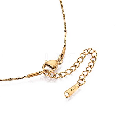 1MM 304 Stainless Steel Snake Chain Necklaces NJEW-N058-05G-1