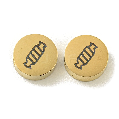 Halloween 304 Stainless Steel Beads STAS-U017-01G-N-1