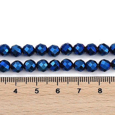 Electroplated Synthetic Non-magnetic Hematite Beads Strands G-H072-B01-01E-1