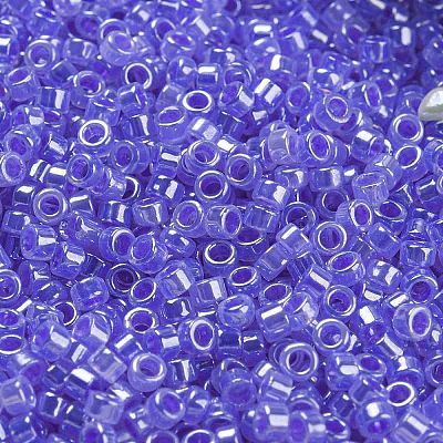 Electroplate Transparent Glass Seed Beads SEED-S042-16A-06-1