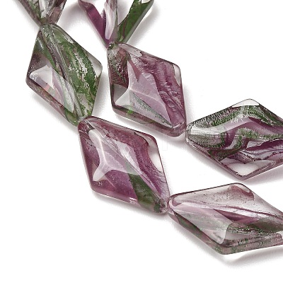 Transparent Handmade Lampwork Beads LA-CBAF0C8-02J-1