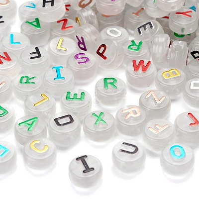 150Pcs Luminous Acrylic Beads LACR-YW0001-02-1