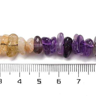 Natural Citrine & Amethyst Beads Strands G-L610-A06-A01-1