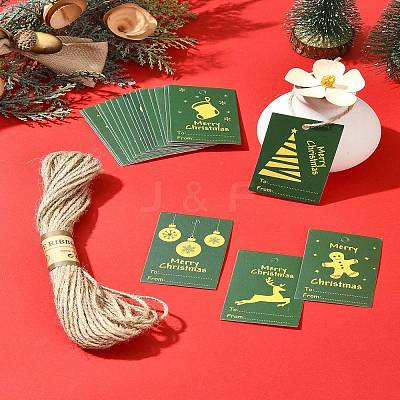 100Pcs Rectangle Paper Gift Tags CDIS-FS0001-19B-1