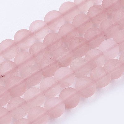 Watermelon Stone Glass Bead Strands G-G735-44F-6mm-1