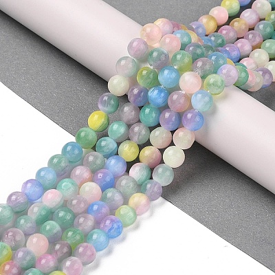 Natural Selenite Beads Strands X-G-Q162-A01-01A-01-1