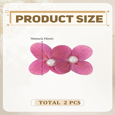 2Pcs Iron Alligator Hair Clips PHAR-LP0002-29E-1