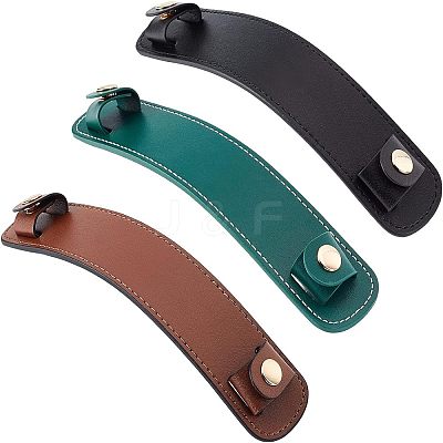 3Pcs 3 Colors Cowhide Leather Bag Strap Covers FIND-OC0002-05-1