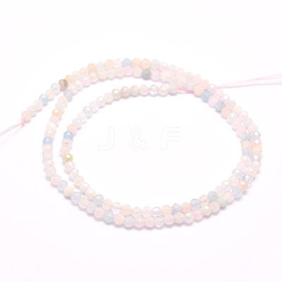 Natural Morganite Beads Strands G-F509-08-4mm-1