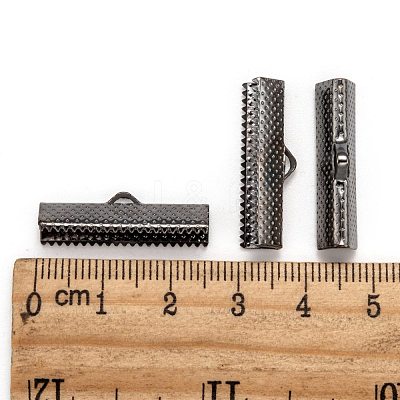 Iron Ribbon Crimp Ends E182Y-B-1