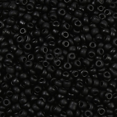 Frosted Opaque 8/0 Glass Seed Beads X-SEED-R029-3mm-A07-1