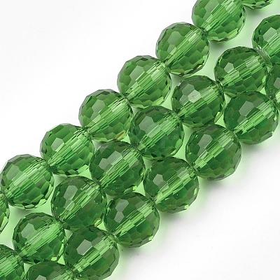 Transparent Glass Bead Strands GLAA-R095-12mm-14-1