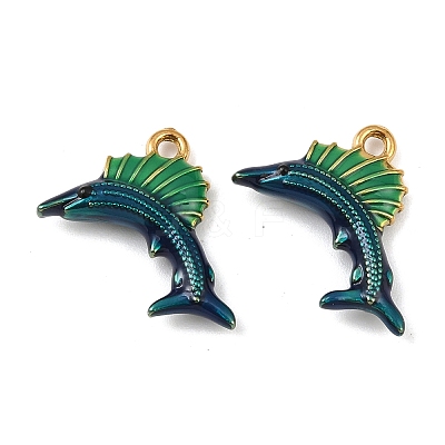 304 Stainless Steel Enamel Pendants STAS-C150-01C-1