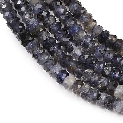 Natural Iolite Beads Strands G-P612-A02-01-1