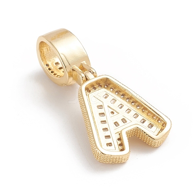 Brass Micro Pave Cubic Zirconia Pendants ZIRC-G165-13G-A-1