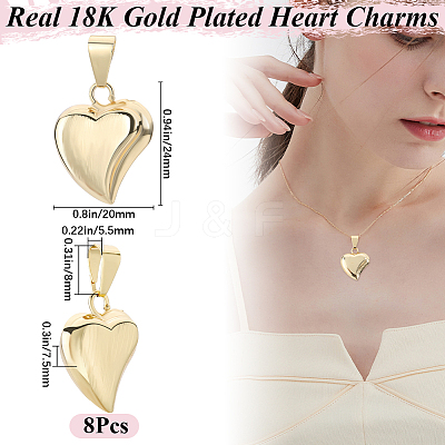 8Pcs Rack Plating Brass Pendants KK-BBC0015-09-1
