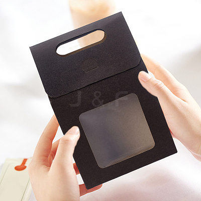 Rectangle Paper Storage Gift Boxes with Clear Window CON-WH0095-60-1