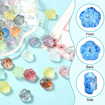 100Pcs Handmade Lampwork Beads LAMP-CJ0001-54-1